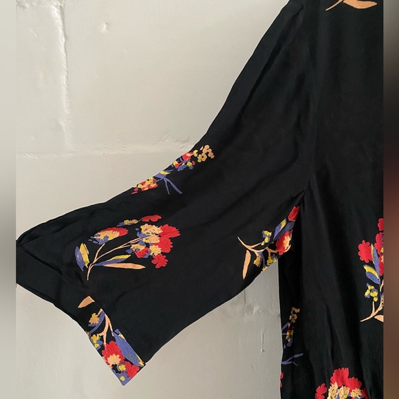 Toast Maie print floral viscose dress sz12 Altered - Picture 5 of 8